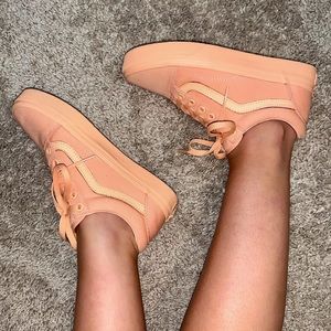 Pastel Orange Old Skool Vans